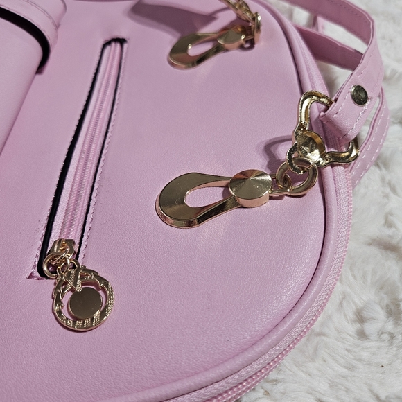 Faux Leather Backpack With Adjustable Criss Cross Straps - Picture 13 of 13